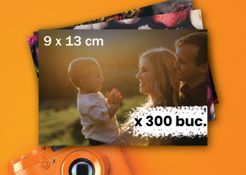 Fotografii 9×13 Premium – Pachet 300 bucăți